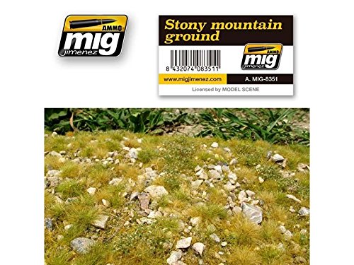 AMMO Munition mig-8351 Stony Mountain Boden Gras-Teppiche, Mehrfarbig von AMMO