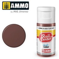 AMMO R-0009 SPURNEUTRAL Toskana-Rotbraun, Acrylfarbe, 20 ml von AMMO