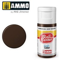 AMMO R-0041 SPURNEUTRAL Dunkelbraun, Acrylfarbe, 20 ml von AMMO