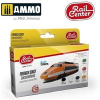 AMMO R-1016 SPURNEUTRAL Französische SNCF-Lokomotiven, Farb-Set, 6 Acrylfarben à 15 ml von AMMO