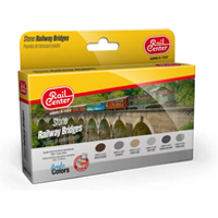 AMMO R-1022 SPURNEUTRAL Steinbrücken Farb-Set, 6 Acrylfarben à 15 ml von AMMO