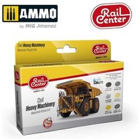 AMMO R-1029 SPURNEUTRAL Schwere Maschinen, Farb-Set, 6 Acrylfarben à 15 ml von AMMO
