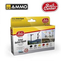 AMMO R-1033 SPURNEUTRAL Eisenbahnsignale, Farb-Set, 6 Acrylfarben à 15 ml von AMMO