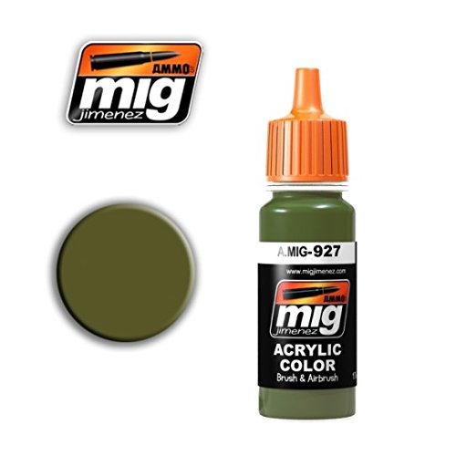 AMMO MIG-0927 Olive Drab Light Base Acrylfarben (17 ml), mehrfarbig von AMMO