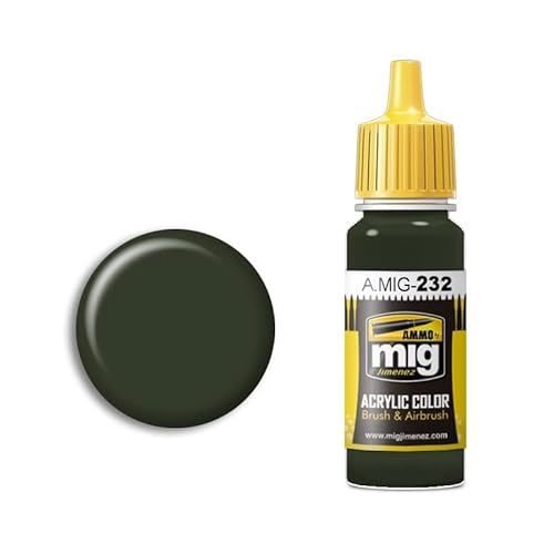 Munition mig-0232 RLM 70 schwartzgrün Acryl Farben (17 ml), Mehrfarbig von AMMO