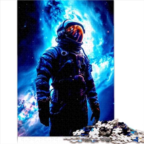 Astronauten-Puzzle, 500 Teile, Puzzle für Erwachsene, Puzzles aus Holz, geeignet für Erwachsene und Jugendliche ab 12 Jahren, 500 Teile (52 x 38 cm) von AMNOOL
