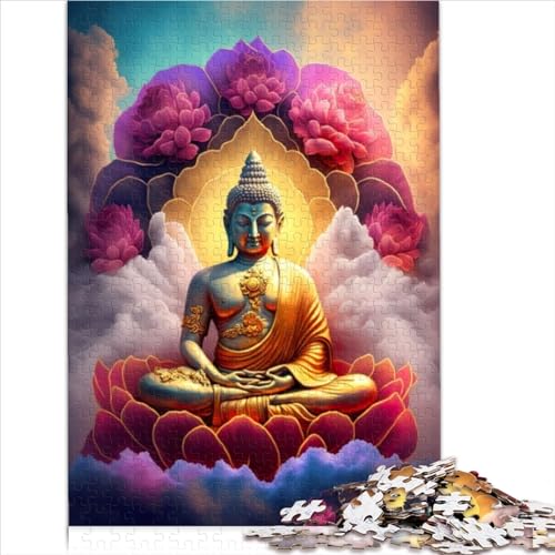 Puzzles für Erwachsene, Buddha, 300 Puzzles, schwierige, herausfordernde Puzzles, Lernspiel, Herausforderungsspielzeug, 300 Teile (40 x 28 cm) von AMNOOL