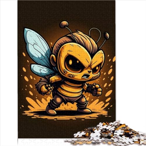 Puzzles für Erwachsene 500 Biene, Kleiner Krieger für Erwachsene, Holzpuzzles für Erwachsene, Künstlersammlung, Fine Art, 500 Teile (52 x 38 cm) von AMNOOL