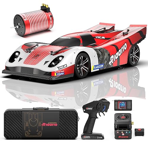 AMORIL 1/10 Große bürstenlose 3S-Hochgeschwindigkeits-RC-Autos für Erwachsene, max.120 MPH Speed Bash Racer mit Kohlefaser-Chassis,10 Lichtern, geteilter CNC-Antriebswelle,500-Fuß-Steuerung,Rot AMORIL 1/10 Große bürstenlose 3S-Hochgeschwindigkeits-RC-Autos für Erwachsene, max.120 MPH Speed Bash Racer mit Kohlefaser-Chassis,10 Lichtern, geteilter CNC-Antriebswelle,500-Fuß-Steuerung,Rot von AMORIL