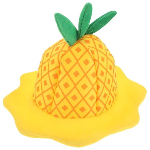 AMOYER Ananas-hut, Lustiger Kopfschmuck, Obst-partyhüte, Lustiger Plüsch-cartoon-eimerhut, Cosplay-kostüm, Hawaiianische Foto-requisiten von AMOYER