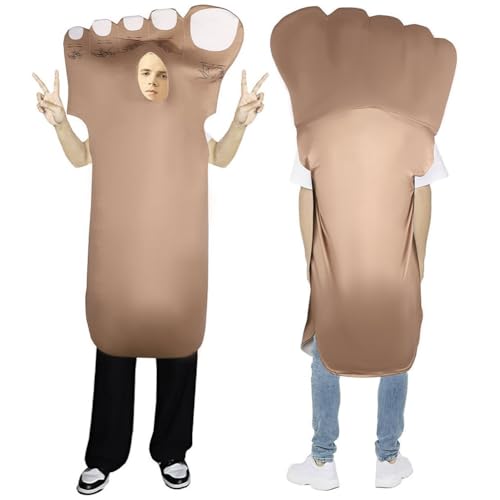 AMOYER Fußförmige Cosplay-kostüme, Halloween, Lustige Kleidung, Karneval, Party, Maskerade, Dress Up, Party-performance-anzug Für Erwachsene von AMOYER