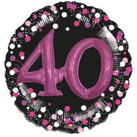 AMSCAN 3597701 Multi Balloon Sparkling Pink 40 Folienballon P75 verpackt 81 x 81 cm von AMSCAN®
