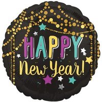 AMSCAN 3602601 Standard Festive New Year S40 Folienballon verpackt von AMSCAN®