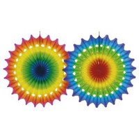 AMSCAN 4125 Deko-Fächer multicolor schwer entflammbar 50 cm von AMSCAN®