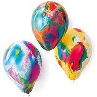 AMSCAN 6483 8 Latexballons Marmorballons sortiert 18 cm/7" von AMSCAN®