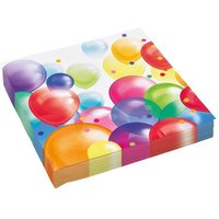 AMSCAN 9900323 Riethmüller® 20 Servietten Balloons 33 cm von AMSCAN®