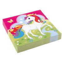 AMSCAN 9902103 20 Servietten Einhorn von AMSCAN®