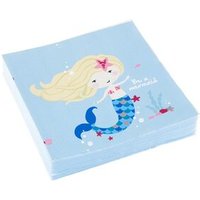AMSCAN 9903033 Riethmüller® 20 Servietten Be a Mermaid 33x33cm von AMSCAN®