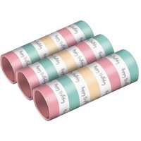 AMSCAN 9903734 3 Luftschlangen Happy Birthday Pastel 14mm x 4m von AMSCAN®