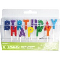 AMSCAN INT170666 13 Buchstabenkerzen auf Picks Happy Birthday von AMSCAN®
