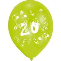 AMSCAN INT996569 8 Latexballons 20 2-seitig bedruckt 25,4 cm / 10'' von AMSCAN®