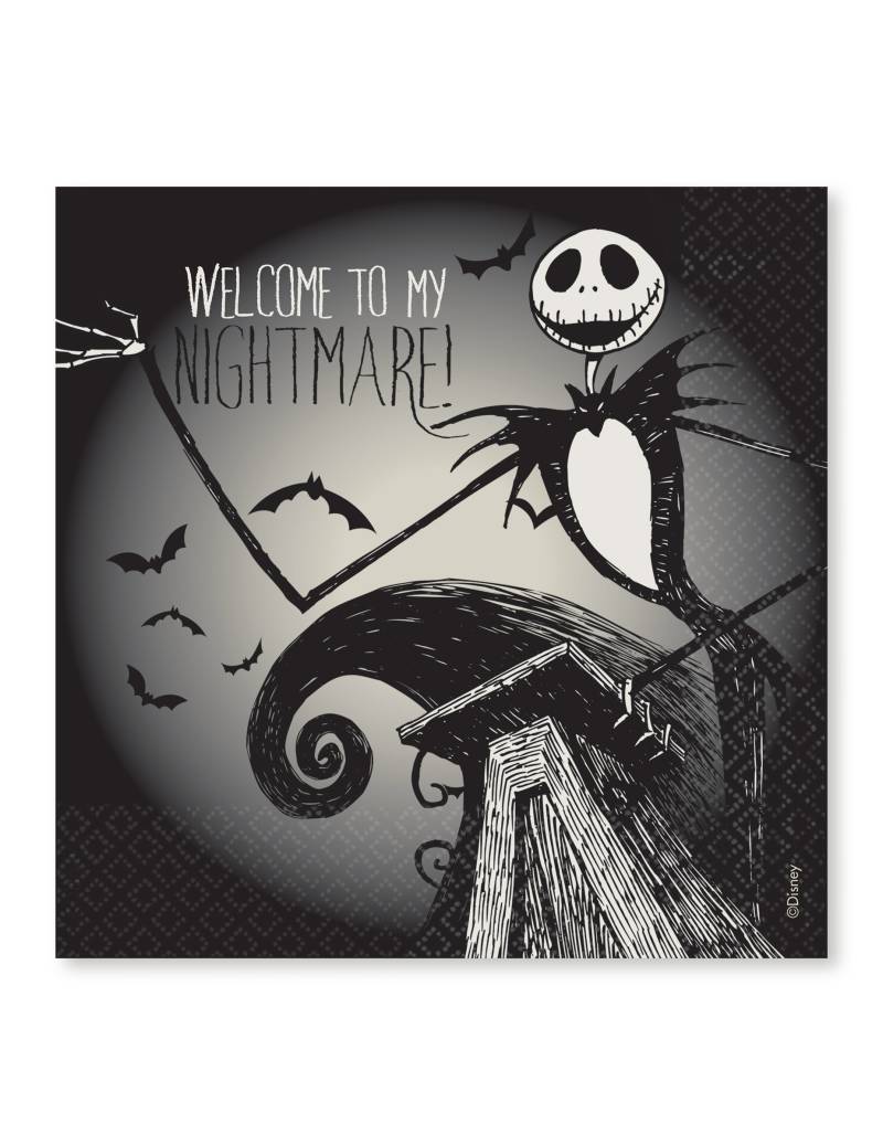 16 Servietten Nightmare before Christmas 33 x 33 cm von RIETHMULLER