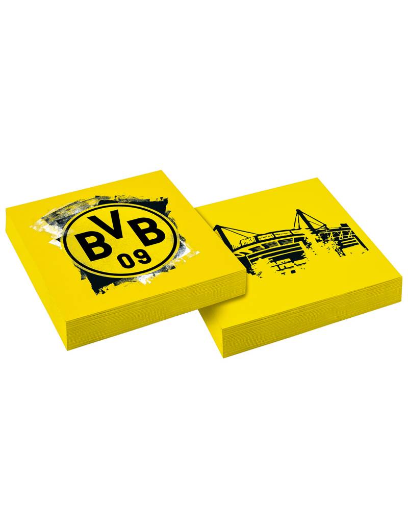 20 Borussia Dortmund Papierservietten Servietten 33 x 33 cm Gelb von RIETHMULLER