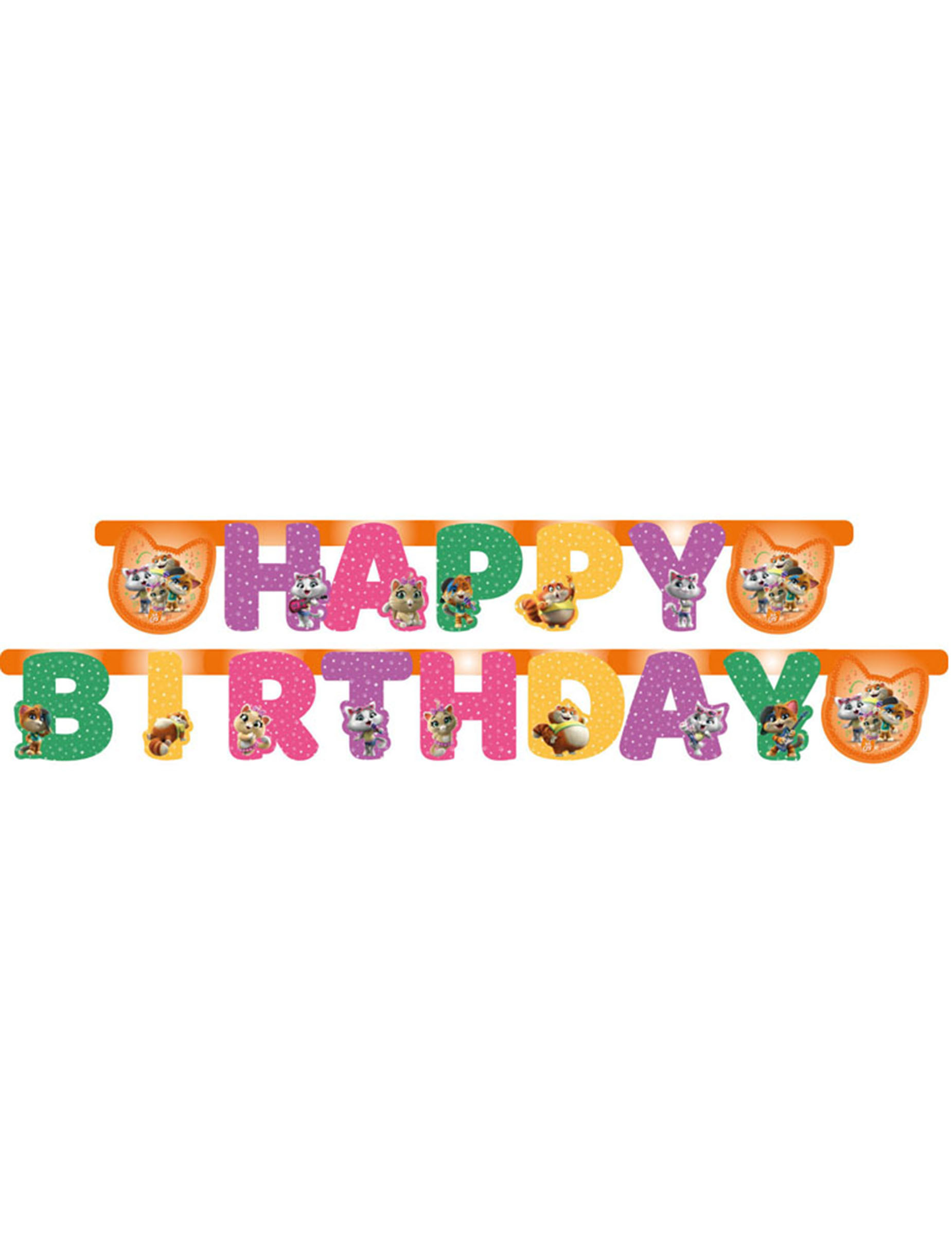 44 Cats-Girlande für Kindergeburtstag Partydeko bunt 2 m 44 Cats-Girlande für Kindergeburtstag Partydeko bunt 2 m von AMSCAN