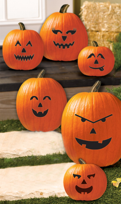 6 Kürbis-Gesichter Aufkleber Deko-Set Halloween schwarz 6 Kürbis-Gesichter Aufkleber Deko-Set Halloween schwarz von AMSCAN
