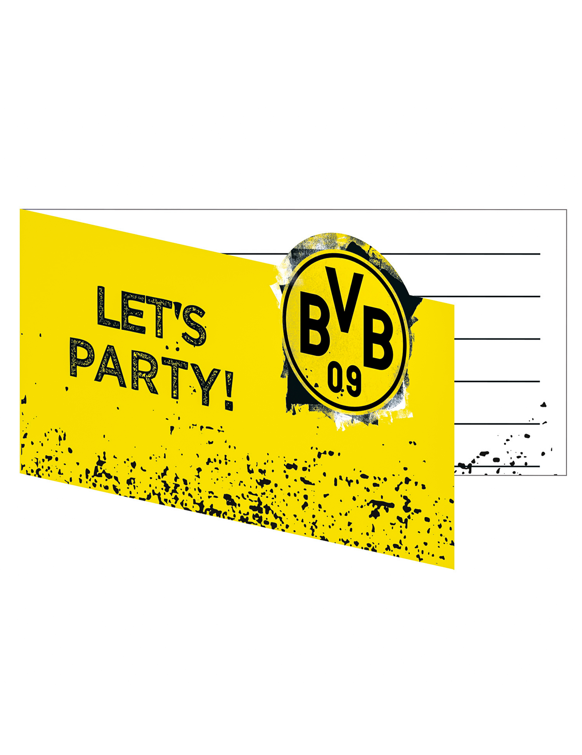 8 Einladungskarten Borussia Dortmund BVB 8 Einladungskarten Borussia Dortmund BVB von RIETHMULLER