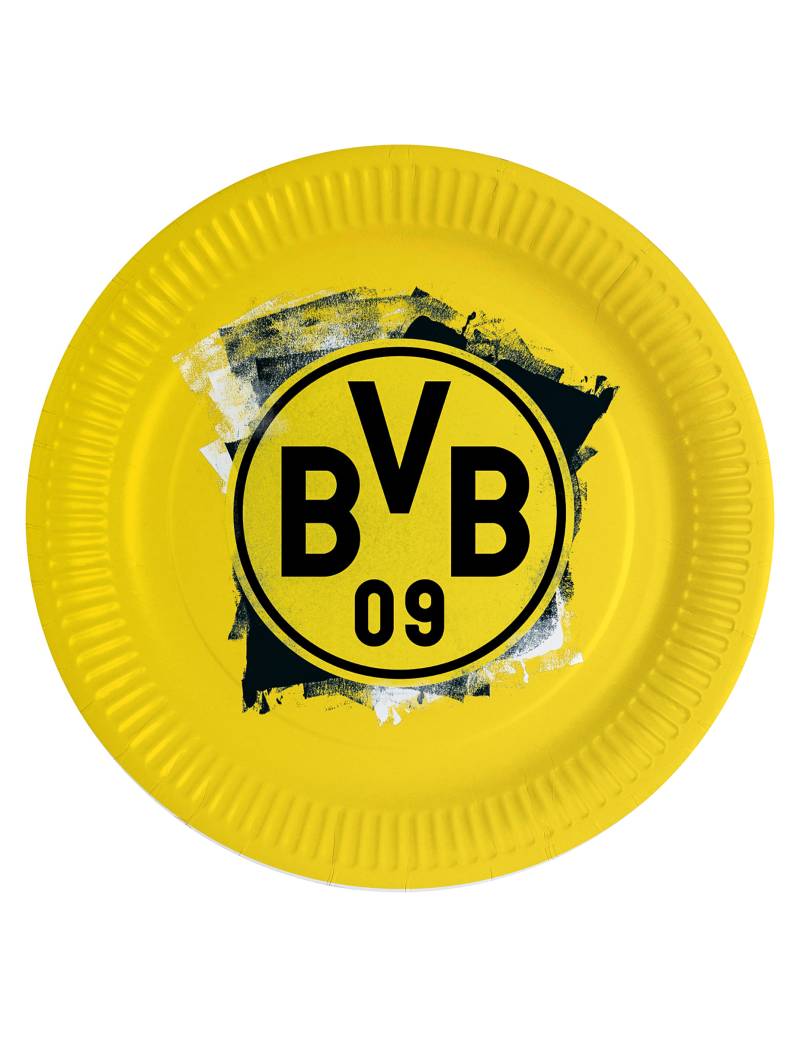 8 Pappteller Borussia Dortmund BVB 23 cm von RIETHMULLER