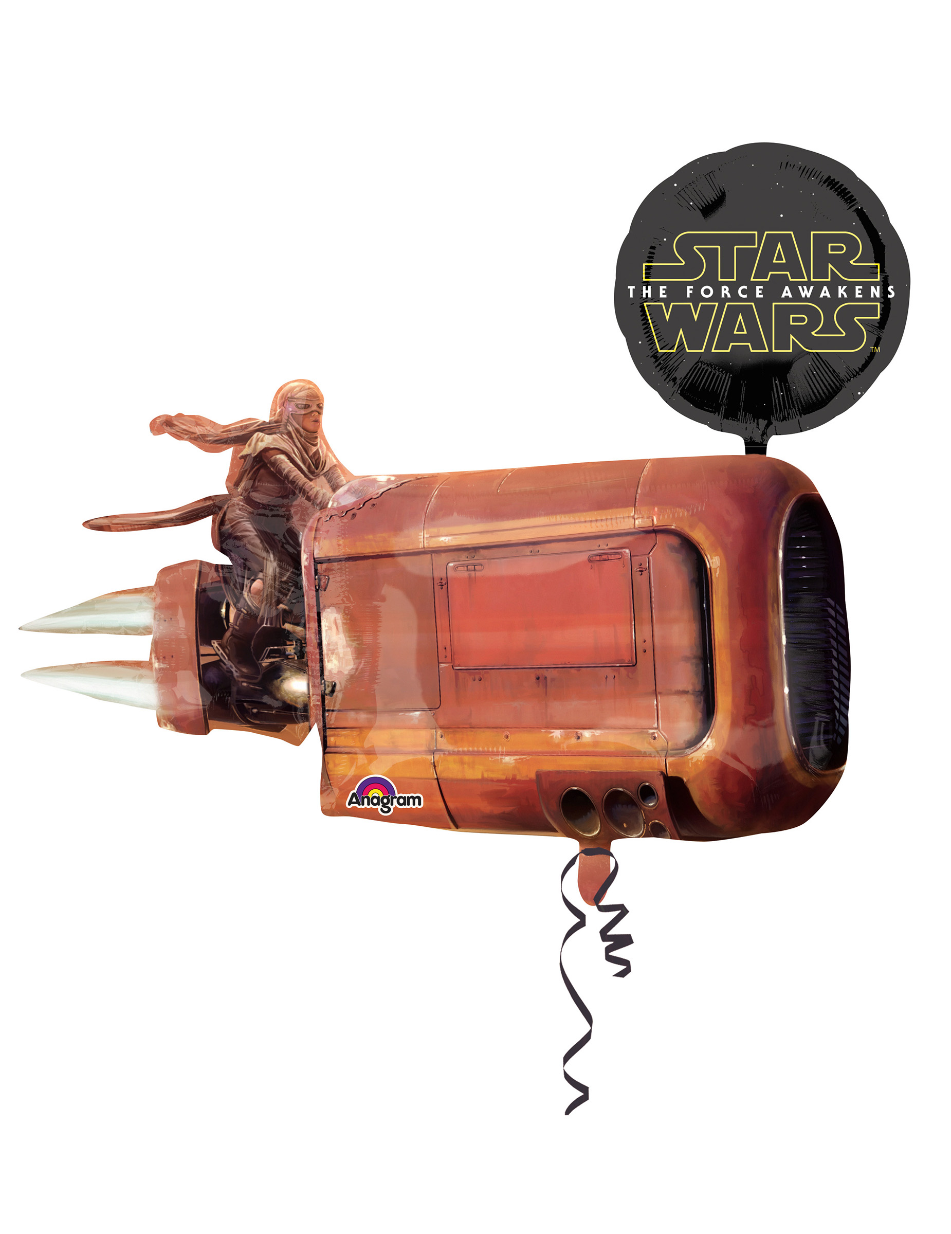 Aluminium Luftballon - Star Wars VII Dekoration Lizenzprodukt schwarz-braun 43 cm Aluminium Luftballon - Star Wars VII Dekoration Lizenzprodukt schwarz-braun 43 cm von AMSCAN