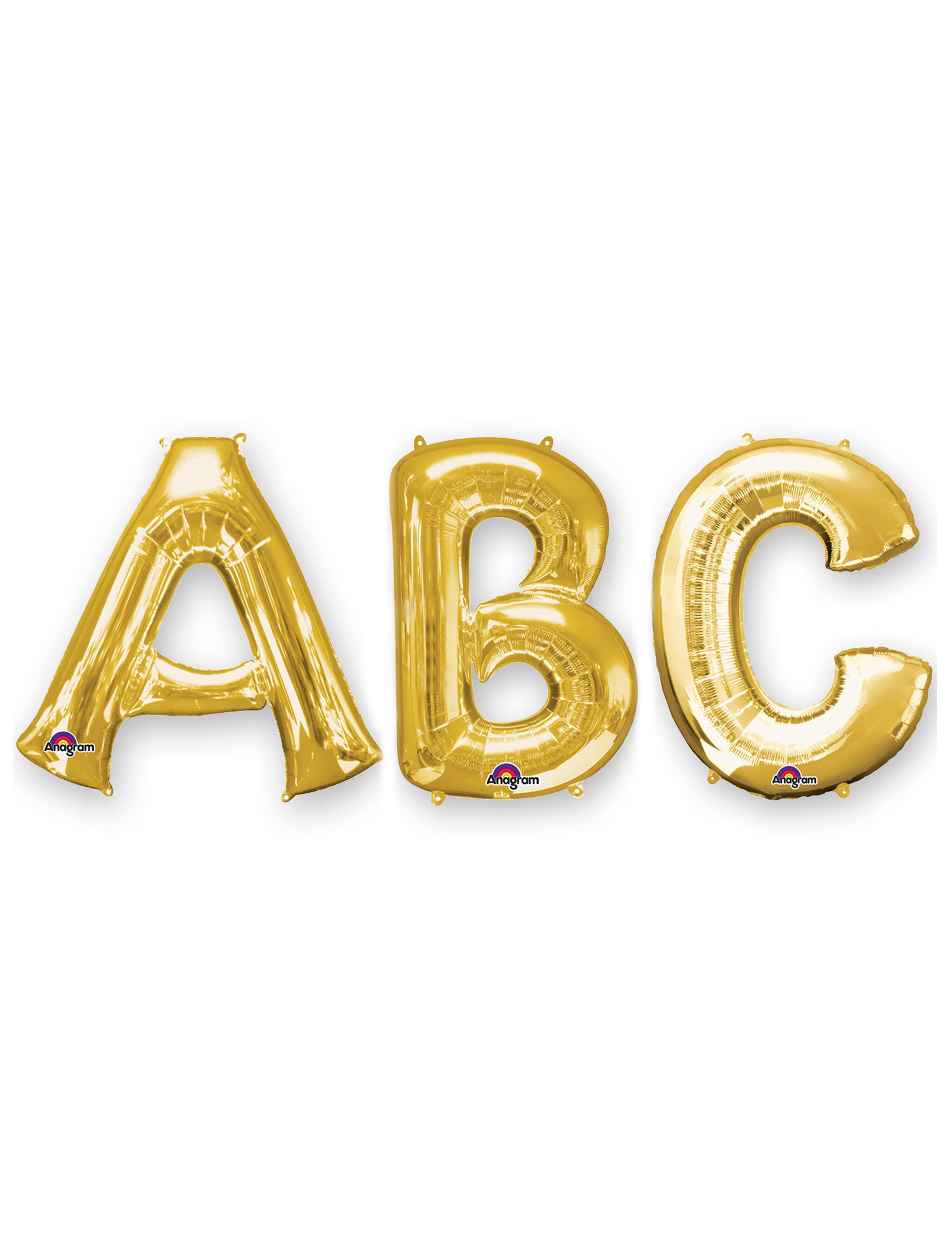 Buchstaben-Luftballon Folienballon gold 86 cm von AMSCAN