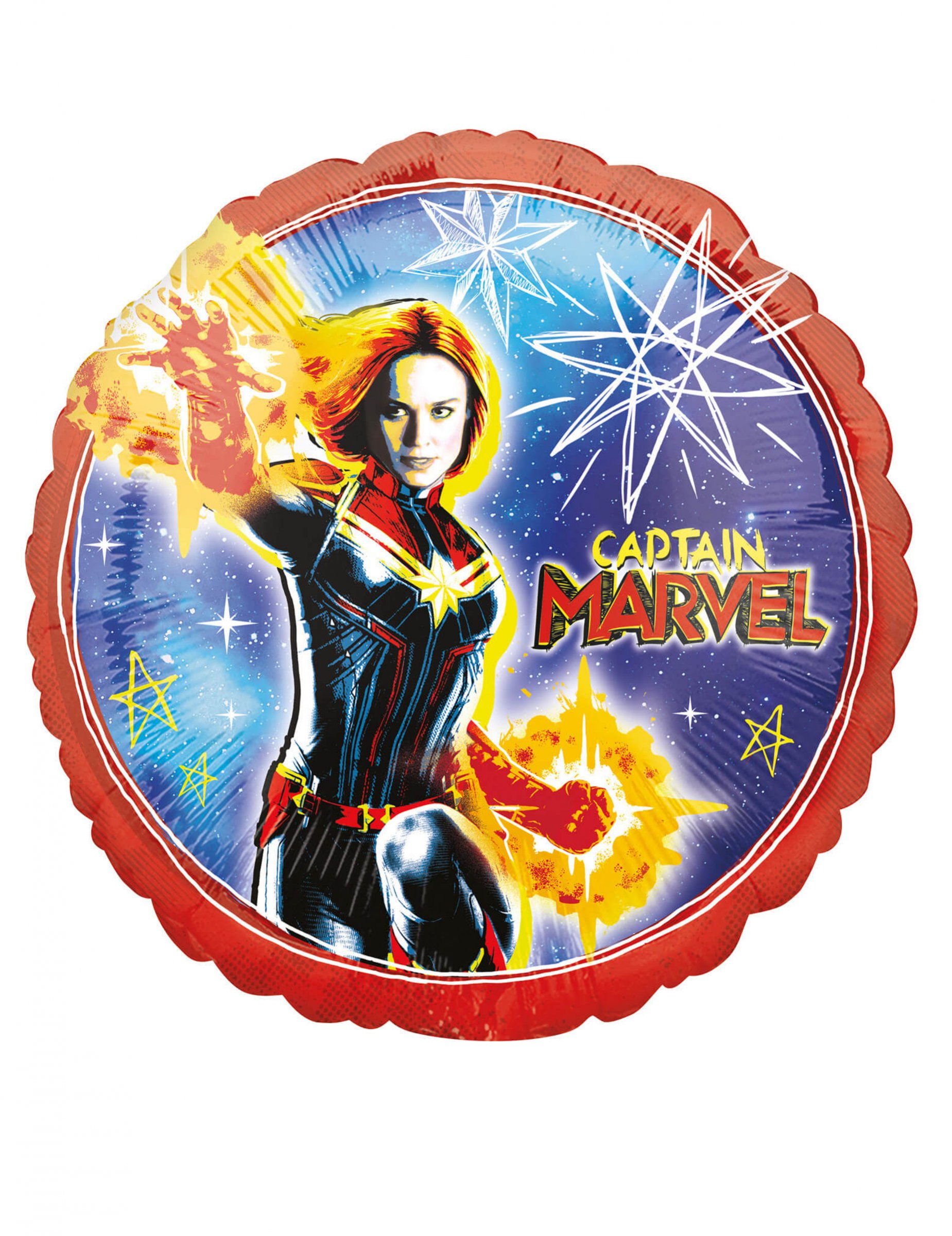 Captain Marvel-Luftballon Partydeko runf bunt 43 cm Captain Marvel-Luftballon Partydeko runf bunt 43 cm von AMSCAN