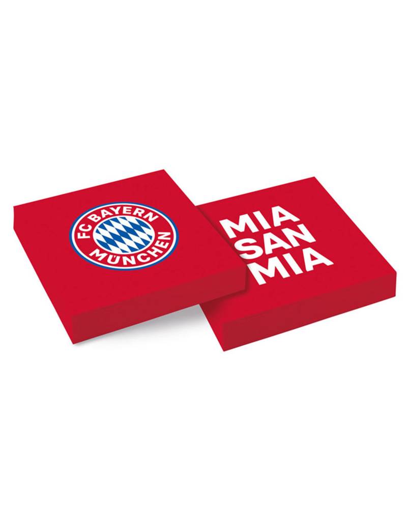 FC Bayern München Servietten 20 Stück rot-weiß-blau 33 x 33 cm von RIETHMULLER