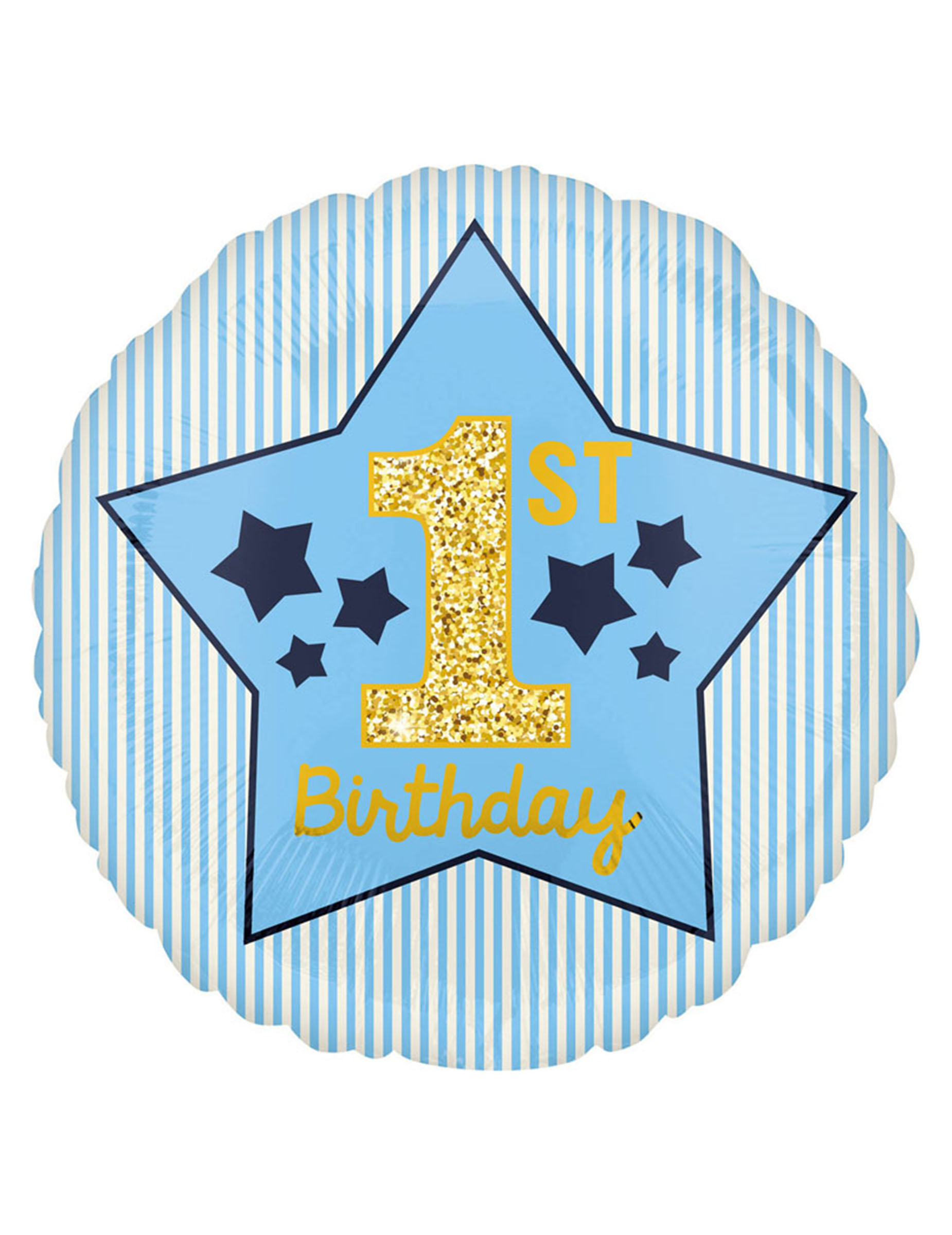 Folienballon 1. Geburtstag Stern Blau 43 cm für Jungen Folienballon 1. Geburtstag Stern Blau 43 cm für Jungen von AMSCAN