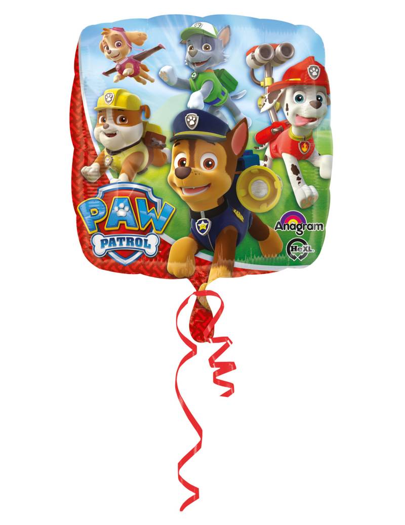 Folienballon Paw Patrol Geburtstagsdeko bunt von AMSCAN