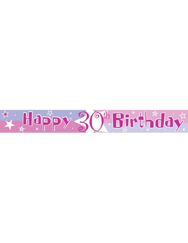 Geburtstagsbanner Happy Birthday Partyzubehör von AMSCAN
