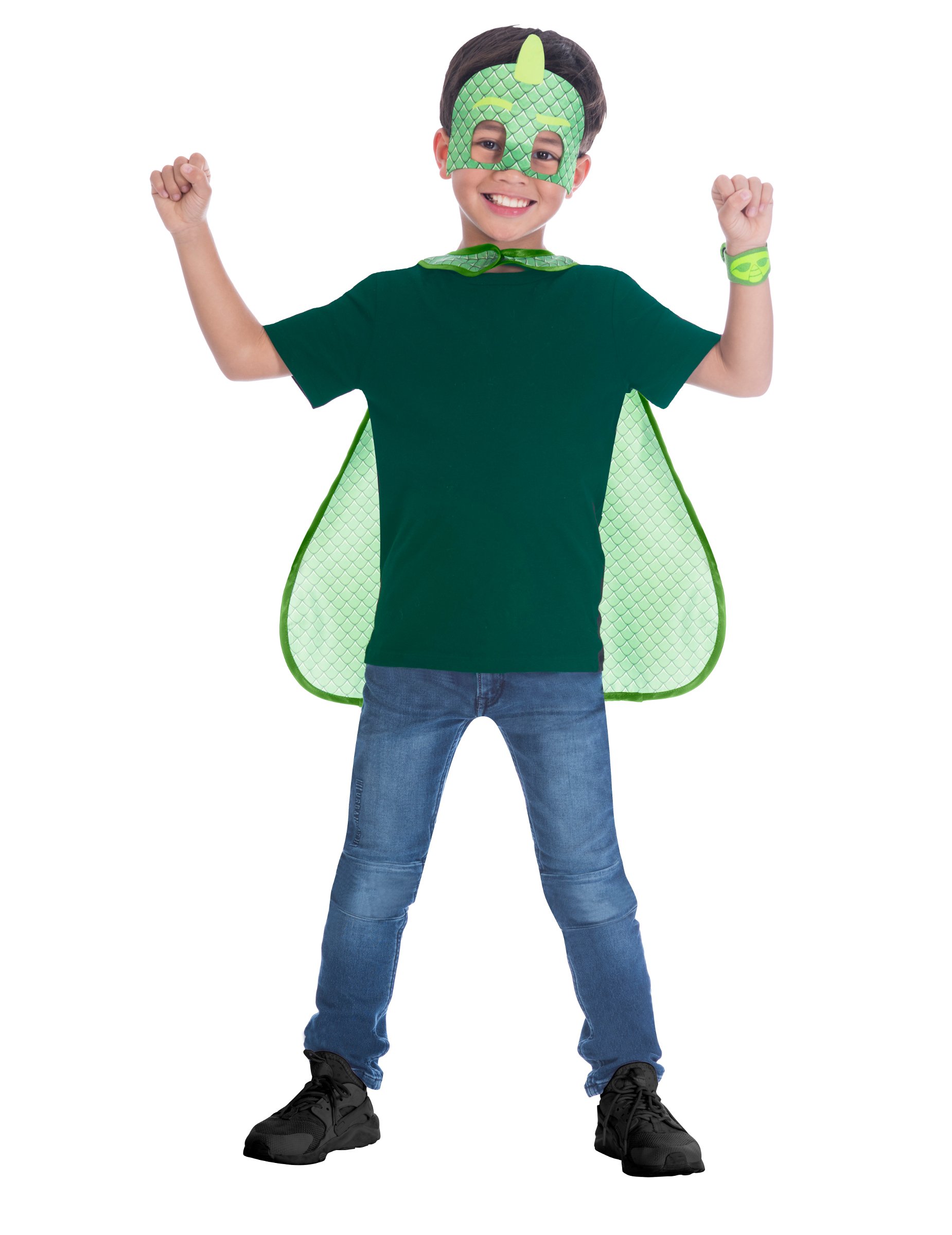Gecko PJ Masks-Zubehör-Kit für Kinder 3-teilig grün-weiss von RIETHMULLER