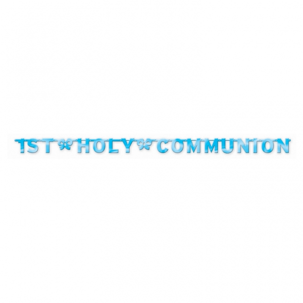 Girlande 1st holy communion 1,2 m blau Girlande 1st holy communion 1,2 m blau von AMSCAN