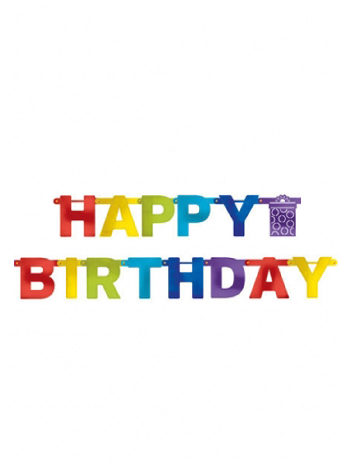Girlande Happy Birthday bunt 219 cm Girlande Happy Birthday bunt 219 cm von AMSCAN