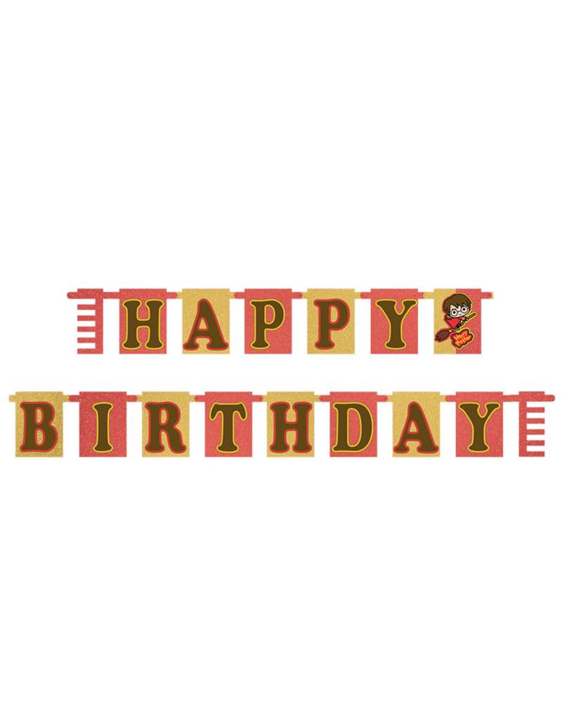 Girlande Harry Potter Happy Birthday Geburtstag 180 cm von AMSCAN
