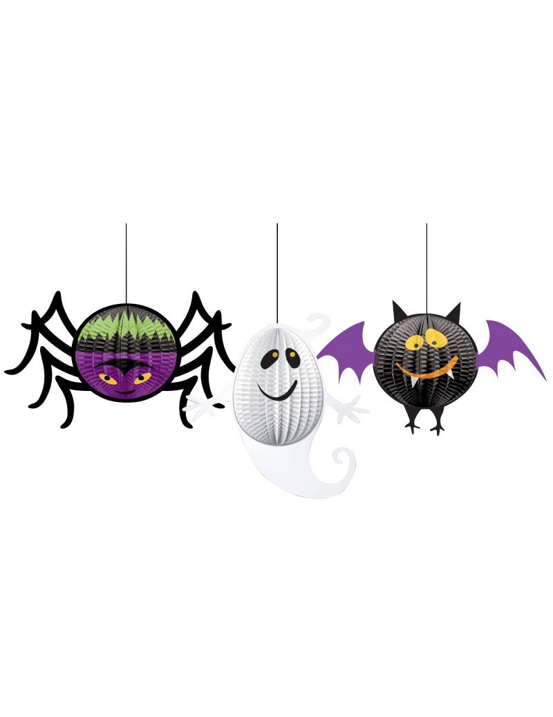 Halloween Kinderparty Wabendeko 3-teilig bunt 20cm von RIETHMULLER