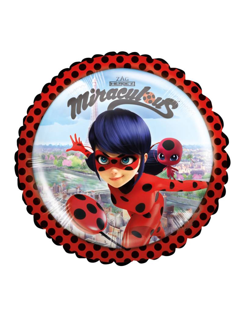 Ladybug-Folienballon Lizenzartikel rot-bunt 23cm von RIETHMULLER
