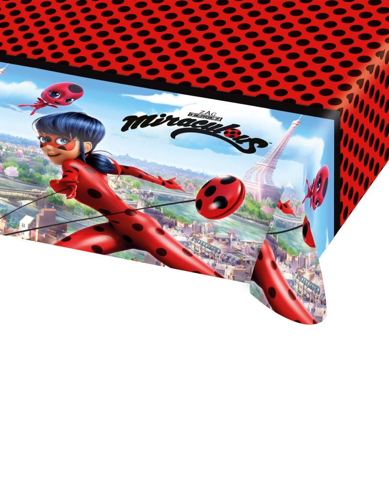Ladybug-Tischdecke Party-Deko bunt 120x180cm von RIETHMULLER