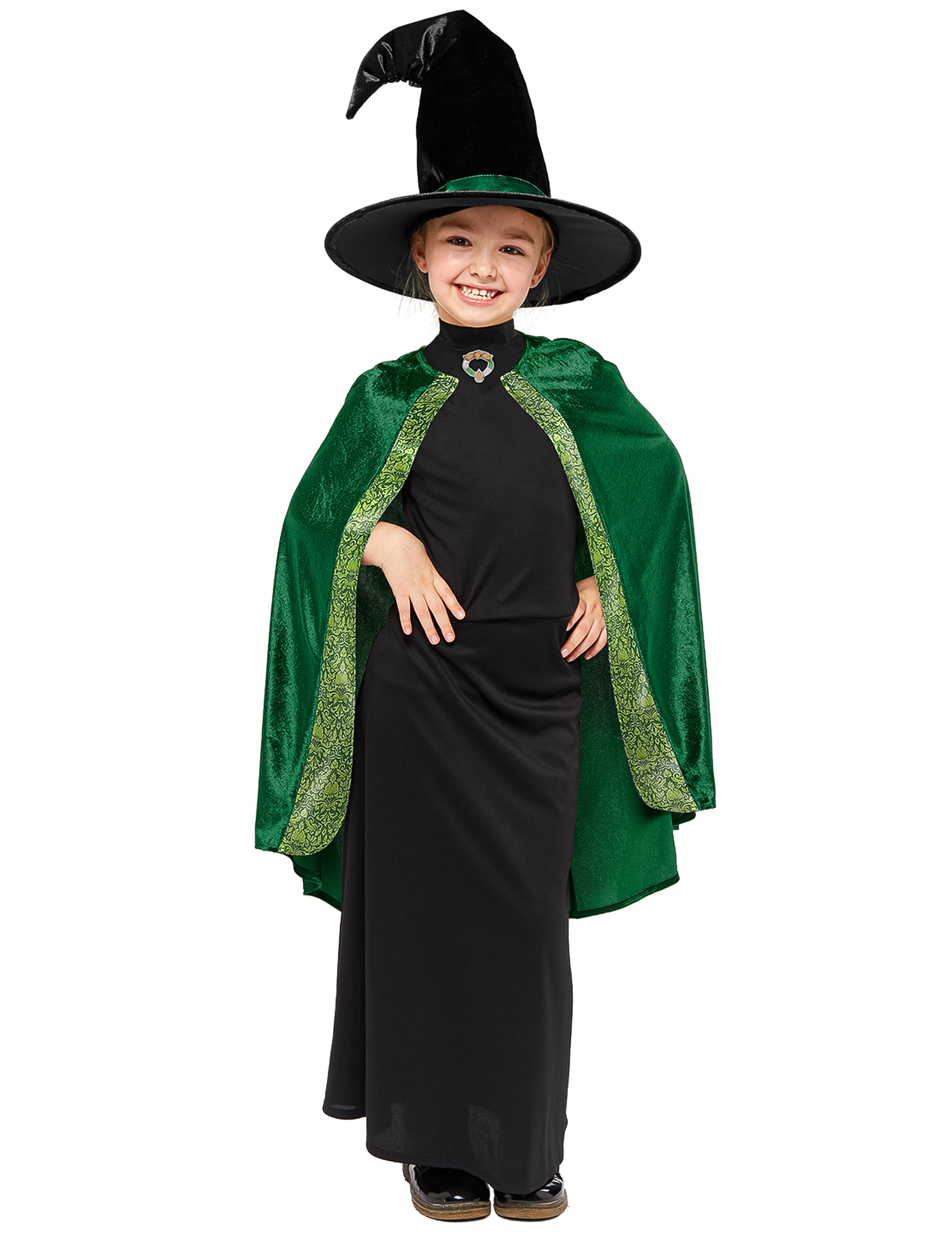 McGonagall Kostüm für Kinder Harry Potter Grün-Schwarz McGonagall Kostüm für Kinder Harry Potter Grün-Schwarz von RIETHMULLER