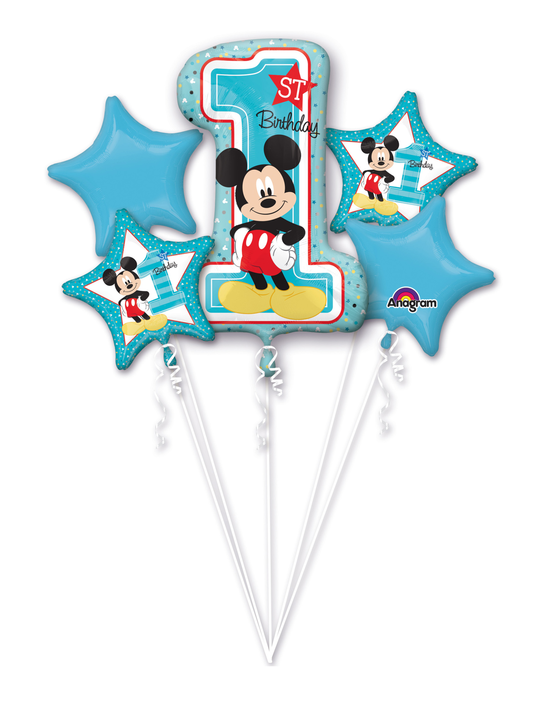 Mickey Maus Luftballon-Set Partydeko Kindergeburtstag 5-teilig bunt Mickey Maus Luftballon-Set Partydeko Kindergeburtstag 5-teilig bunt von AMSCAN