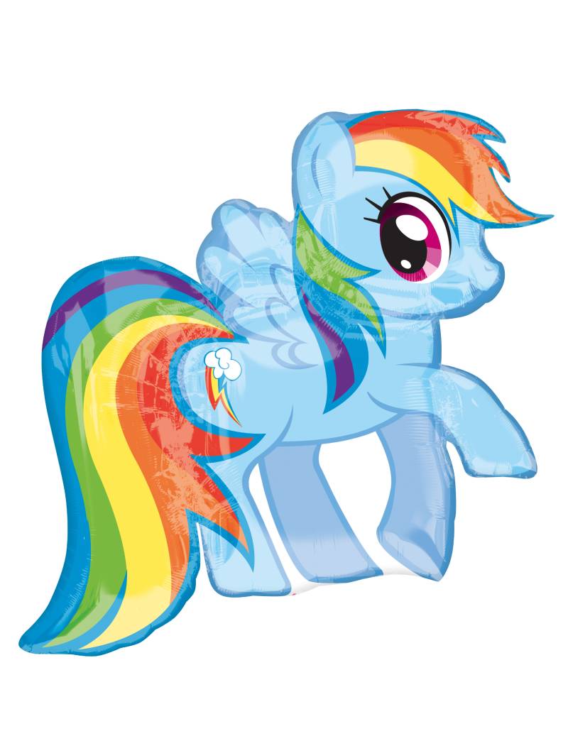 My little Pony Ballon Rainbow Dash bunt 71 x 68 cm von RIETHMULLER