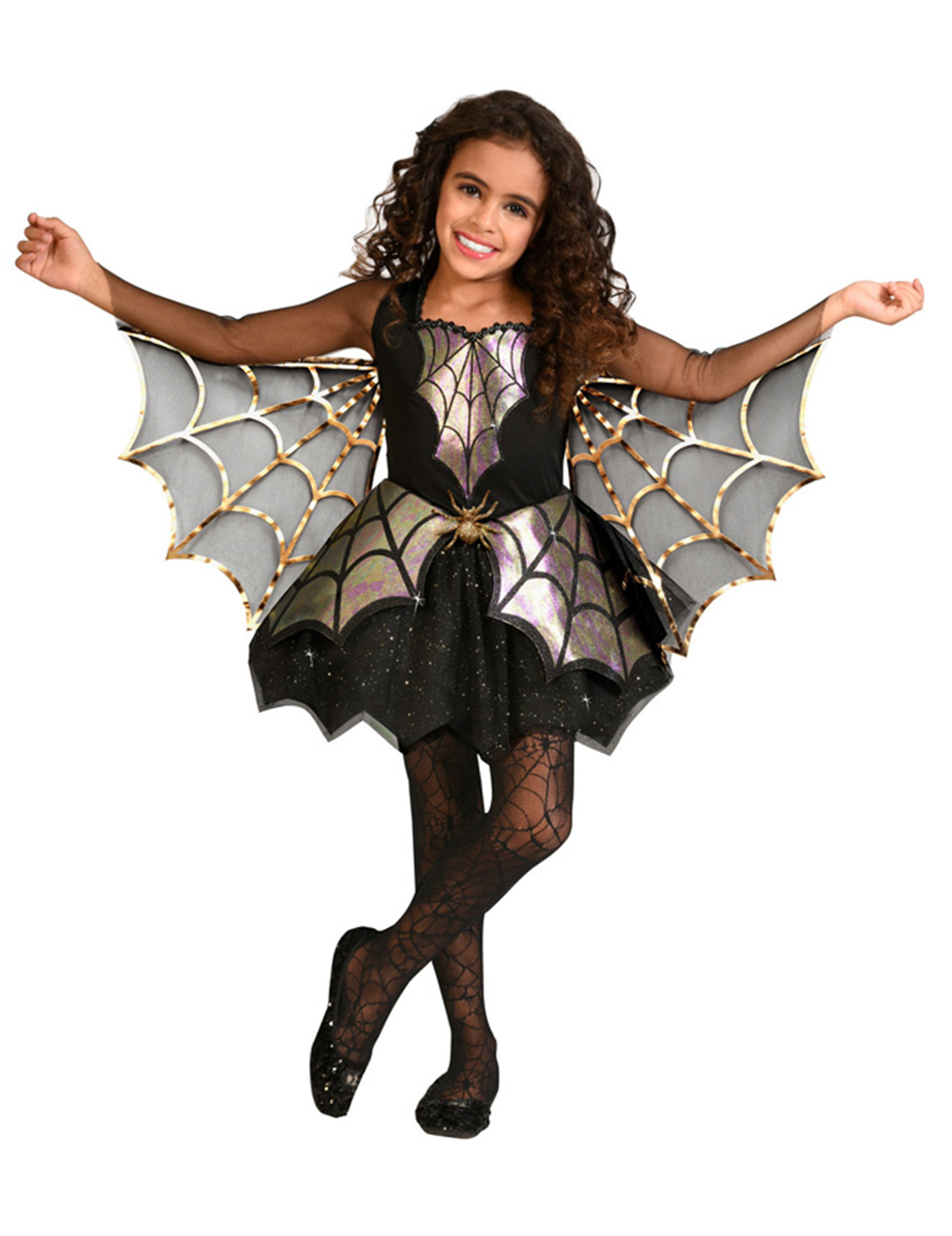 Niedliches Spinnen-Kostüm für Mädchen Halloweenkostüm schwarz-gold Niedliches Spinnen-Kostüm für Mädchen Halloweenkostüm schwarz-gold von RIETHMULLER