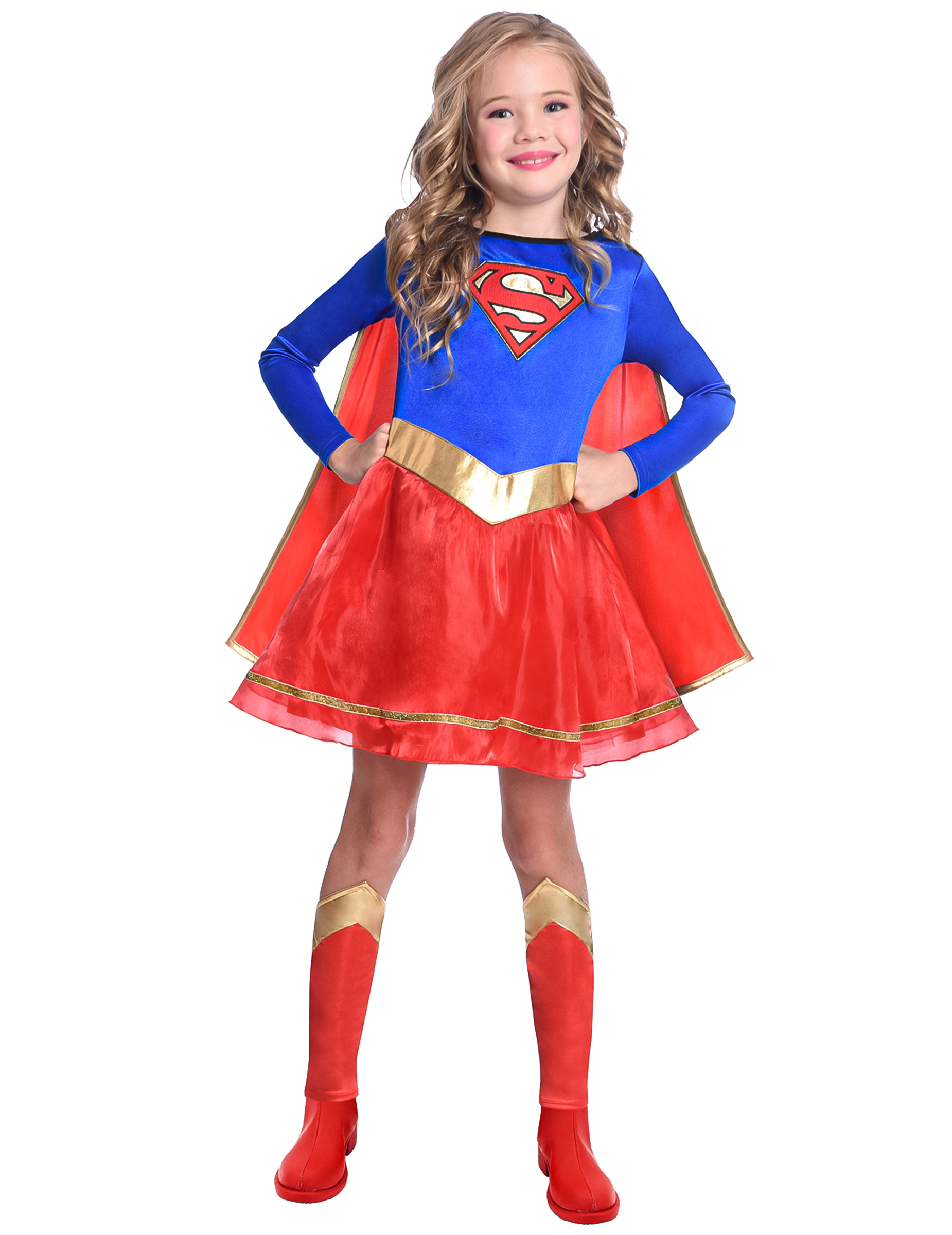 Offizielles Supergirl Kostüm für Mädchen blau-rot Offizielles Supergirl Kostüm für Mädchen blau-rot von RIETHMULLER